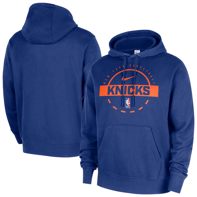 Men's New York Knicks Royal 2025/26 Practice Club Pullover Hoodie
